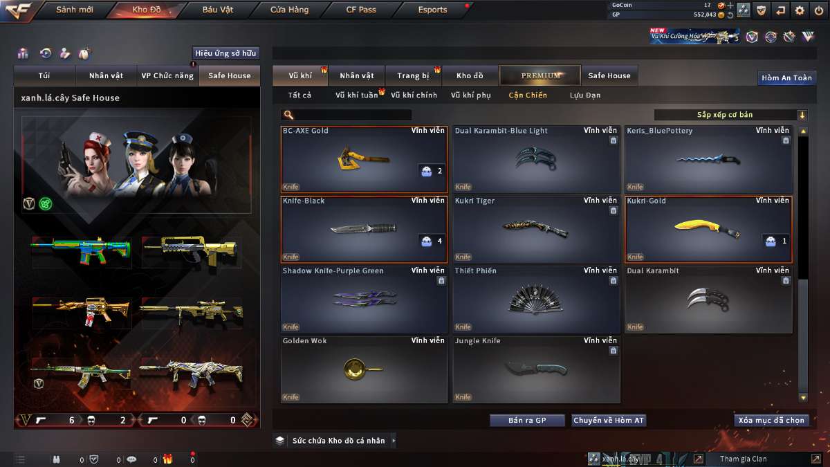 shop acc cf uy tin gia re